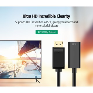 ภาพขนาดย่อของภาพหน้าปกสินค้าHDMI DisplayPort To HDMI 4Kx2K Adapter, DP Display Port To HDTV Converter Male To Female จากร้าน locomputer บน Shopee ภาพที่ 2