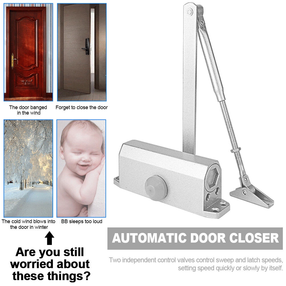 จัดส่งทันที-โช๊คประตู-ปิดประตู-อัตโนมัติ-โช๊คอัพประตู-door-closer-ลูกบิดประตู-ที่ปิดประตูอัตโนมัติ