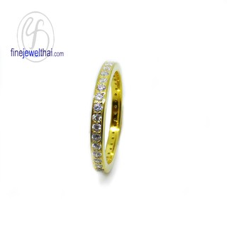 Finejewelthai แหวนเพชร-แหวนเงิน-เพชรสังเคราะห์-เงินแท้ 925/ Diamond Cz-Silver925-Ring - R1303czg