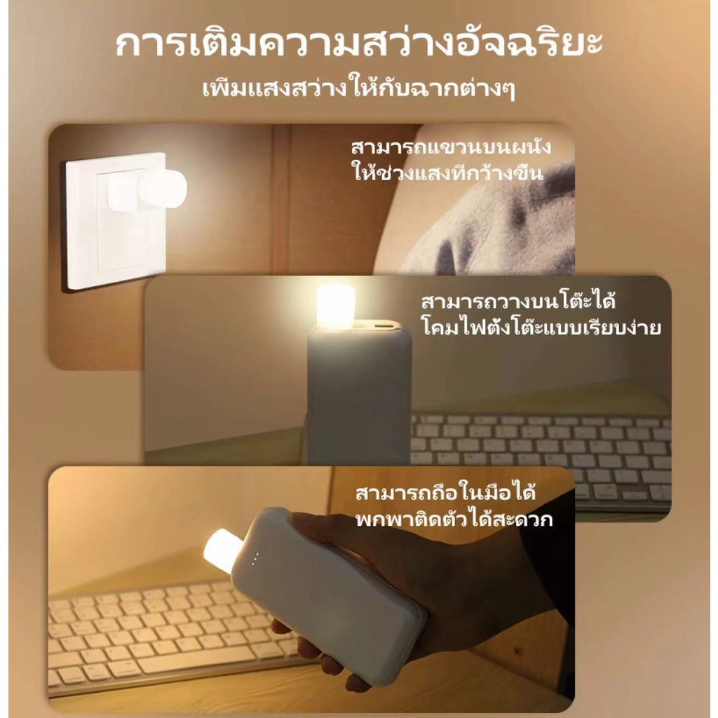 โคมไฟปลั๊ก-usb-โคมไฟอ่านหนังสือขนาดเล็กชาร์จ-usb-ไฟกลางคืนทรงกลมขนาดเล็ก