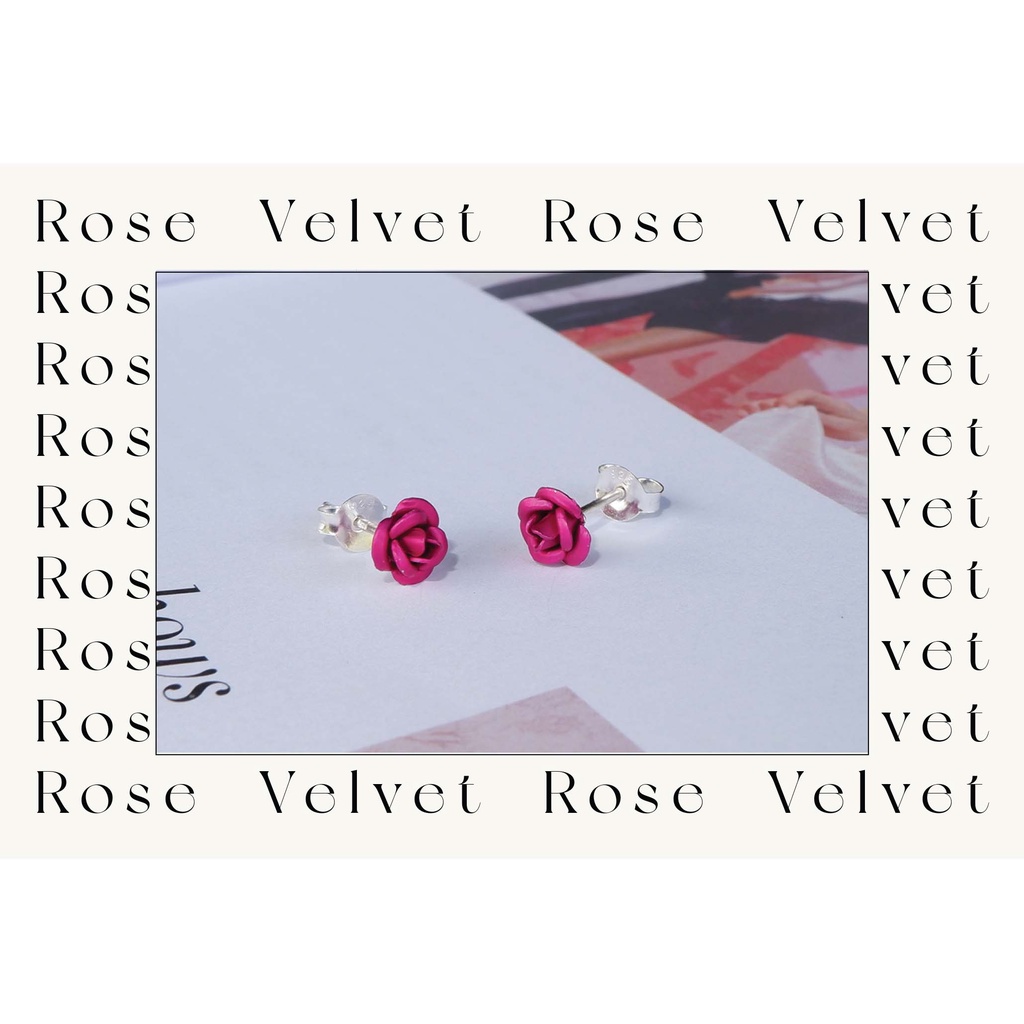 ต่างหูเงินแท้-925-รุ่น-rose-velvet