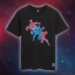 เสื้อยืดMarvel Men Spiderman T-Shirt - เสื้อยืดผู้ชายลายมาร์เวล สไปเดอร์แมน สินค้าลิขสิทธ์แท้100% characters studio