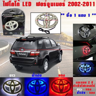 **ซื้อ 1 แถม 1** ไฟ LED ไฟโลโก้ หลังรถ โตโยต้า ฟอร์จูนเนอร์ ปี 2002 ถึง 2011 Car Badge Light (Toyota Fortuner 2002-2011)