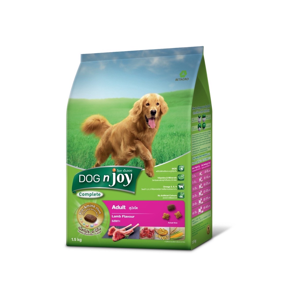 DOG n joy Complete ขนาด 10 กก. ทุกสูตร อาหารเม็ดสำหรับสุนัขทุกสายพันธุ์ ...