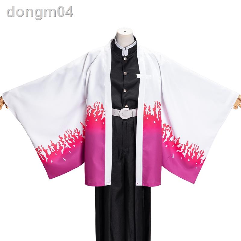 ถูกและดี-quick-shipping-demon-slayer-kimetsu-no-yaiba-cosplay-haori-outer-wear-cloak-cape-kimono-performance-costume