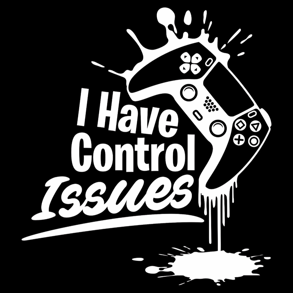 เสื้อยืดแขนสั้น-พิมพ์ลาย-i-have-control-issues-gamers-cool-gamers-ไซซ์-m-l-xl-xxl-xxxl