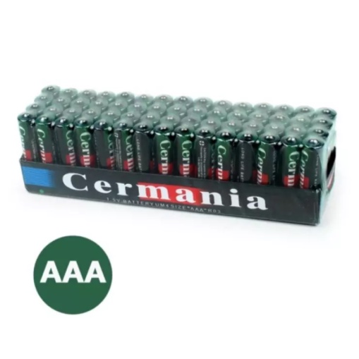 พร้อมส่ง-ถ่าน-aaa-เจอมาเนียร์-germania-battery-size-aaa-r03-um4-1-5v-1-กล่อง-จำนวน-60-ก้อน-ถ่านรีโมท-สินค้าของแท้