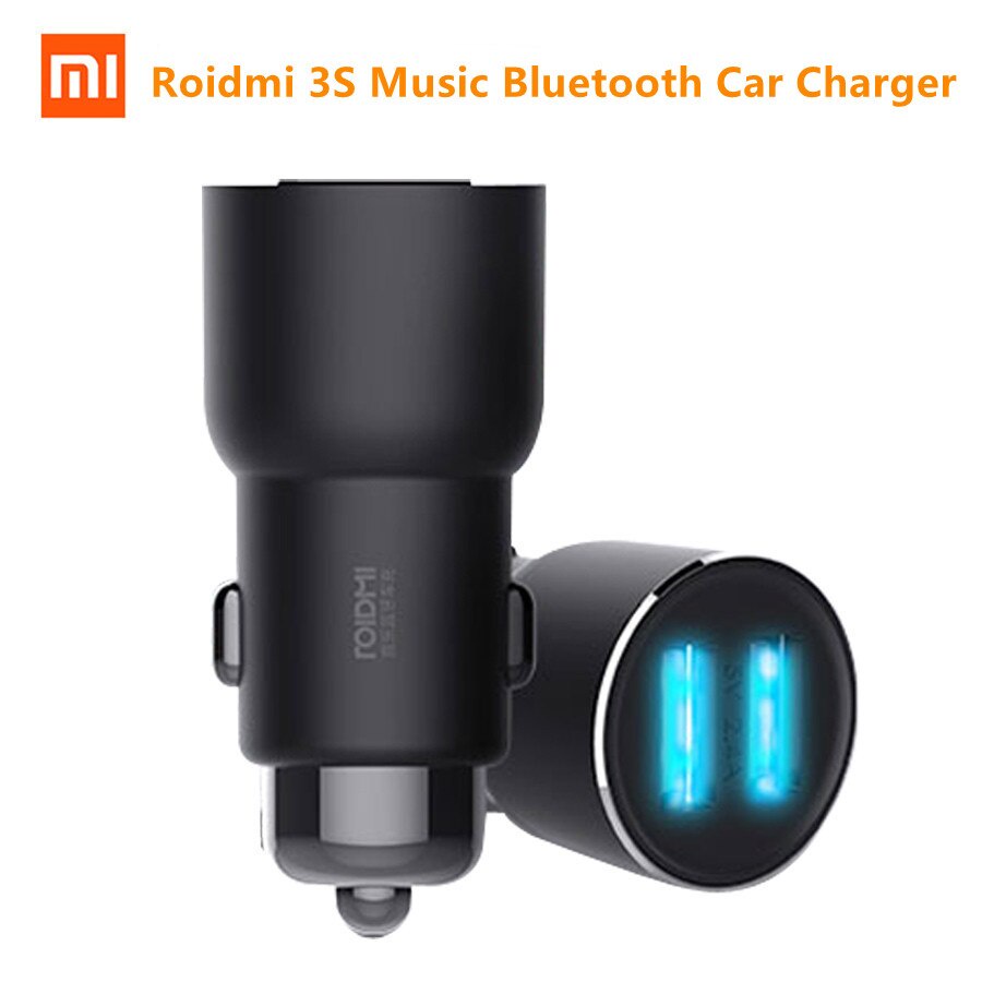 รูปภาพสินค้าแรกของXiaomi Roidmi 3S Mojietu Bluetooth 5V 3.4A Dual USB Car Charger MP3 Music Player FM Transmitters for xiaomi Android
