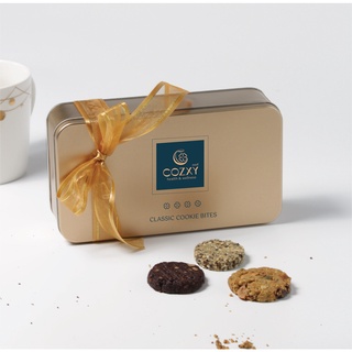 [คุกกี้สุขภาพ] Cozxy Classic Cookie Bites Tin Box คุกกี้ธัญพืชกระปุกโลหะ 180กรัม