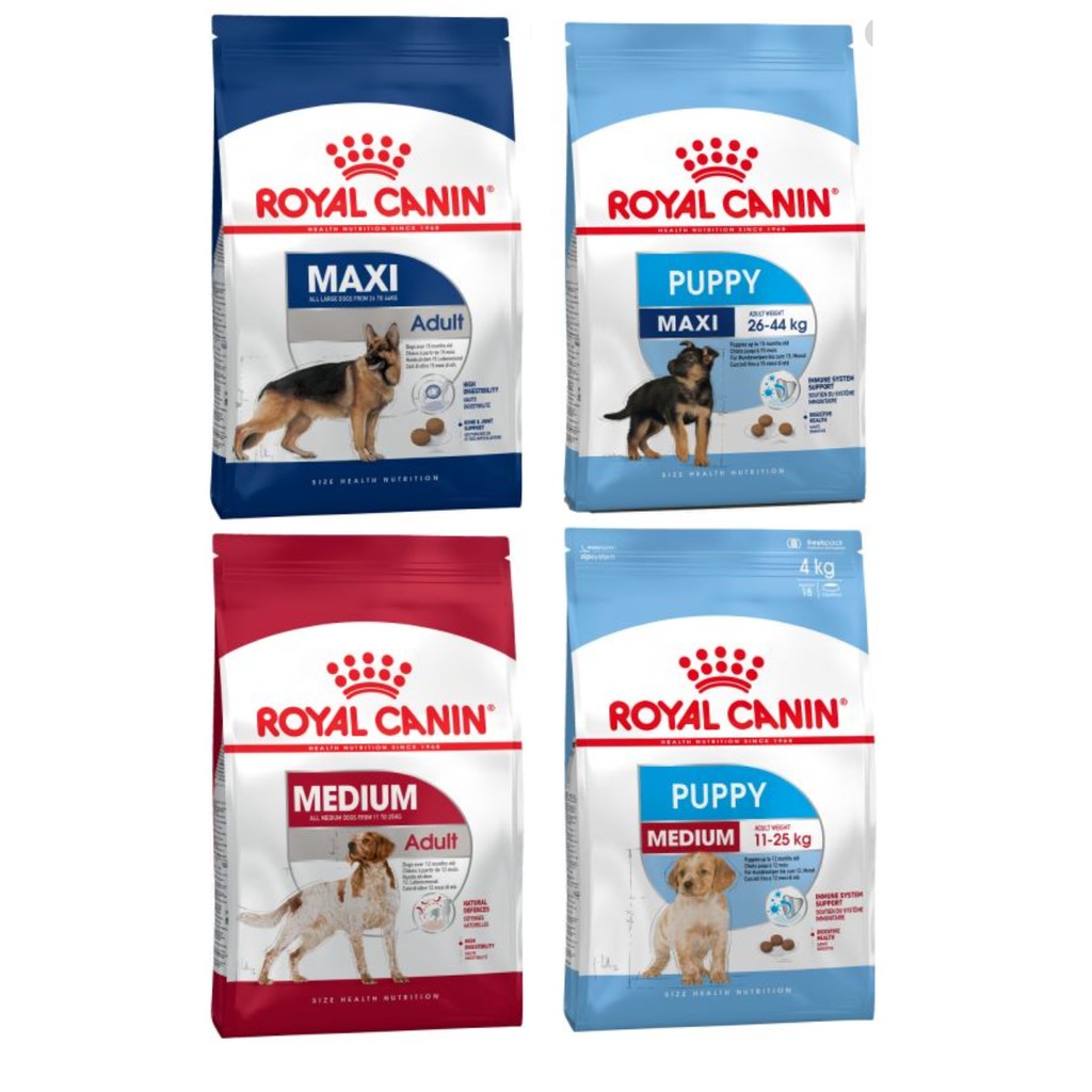 [มี 6 สูตร] Royal Canin 15 Kgs. โรยัลคานิน อาหารสุนัขแบบเม็ด ขนาด 15  กิโลกรัม จำนวน 1 กระสอบ