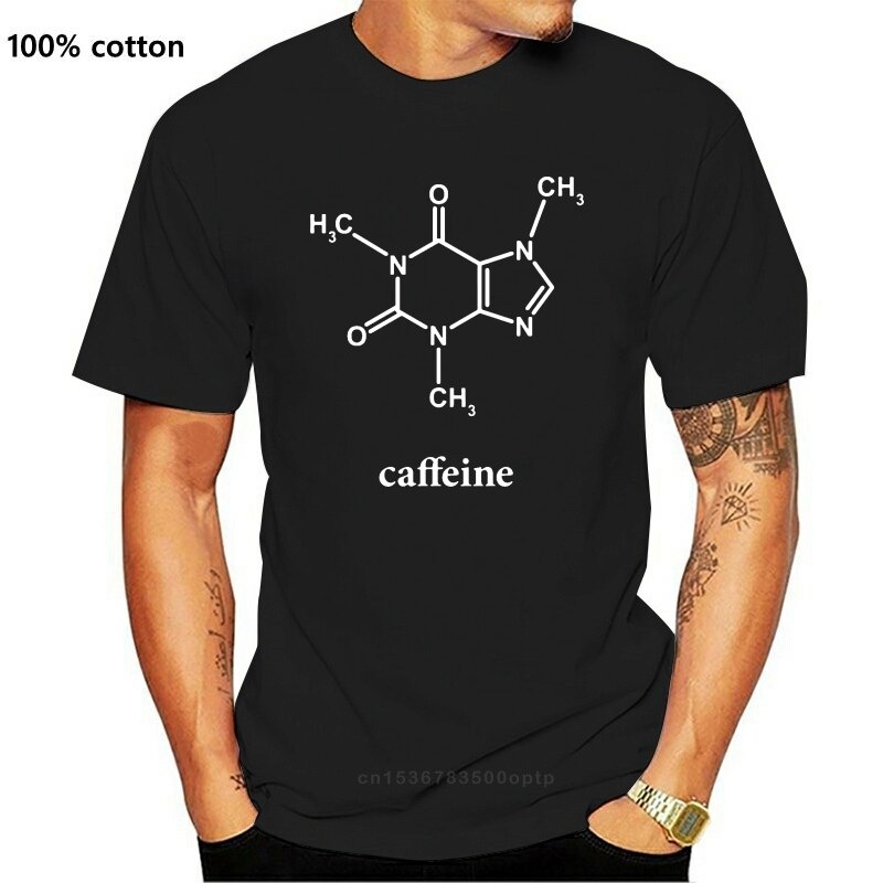 round-คอลูกเรือเสื้อยืดผ้าฝ้าย-100-พิมพ์ลาย-caffeine-molecule-chemistry-คุณภาพสูง-สีดํา-สําหรับผู้ชาย-4xl