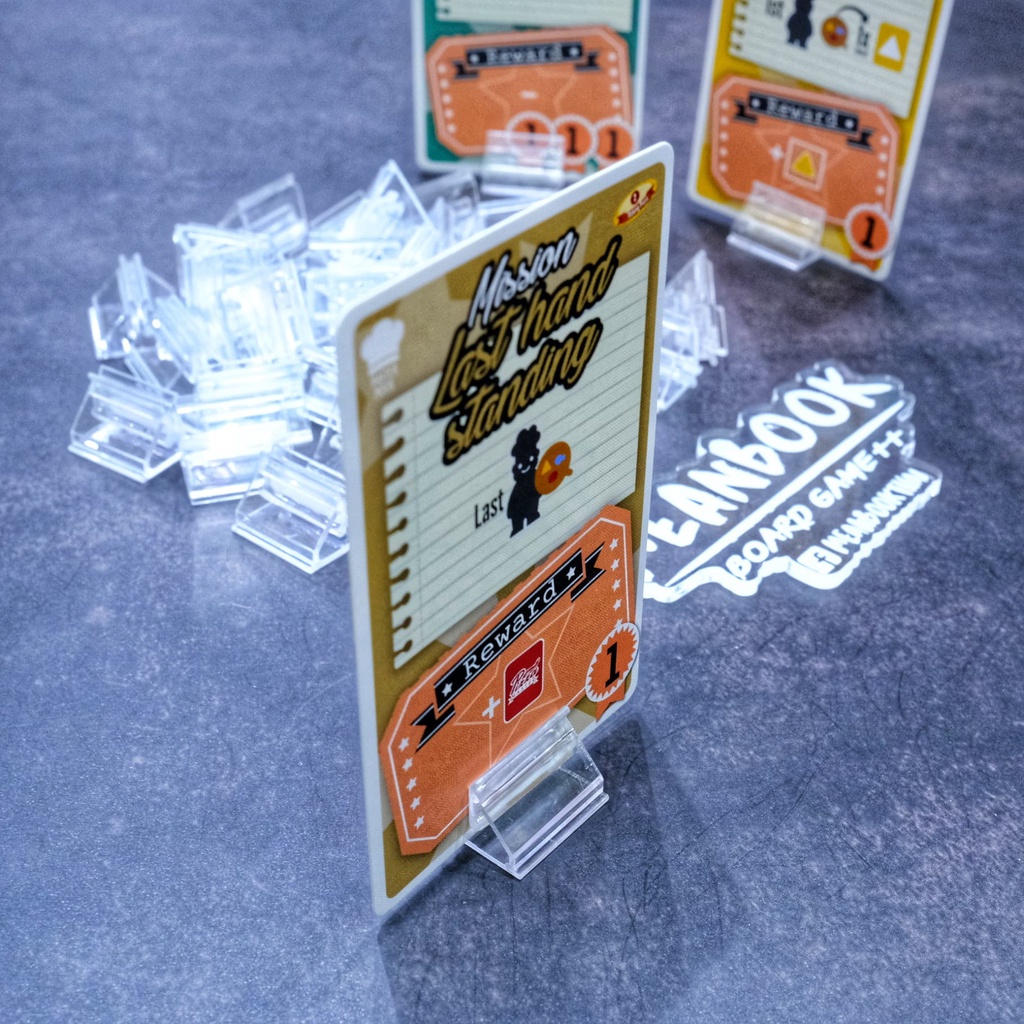 แสตนด์พลาสติก (ใหญ่) สำหรับวางการ์ด Card Clip Stand Standy | Shopee ...