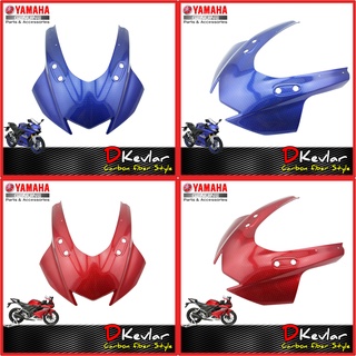 ฝาครอบไฟหน้า R15NEW  ลายเคฟล่า D-Kevlar Duke Shop YAMAHA R15 NEW อะไหล่แท้เบิกศูนย์ R15 V3 ALL NEW R15