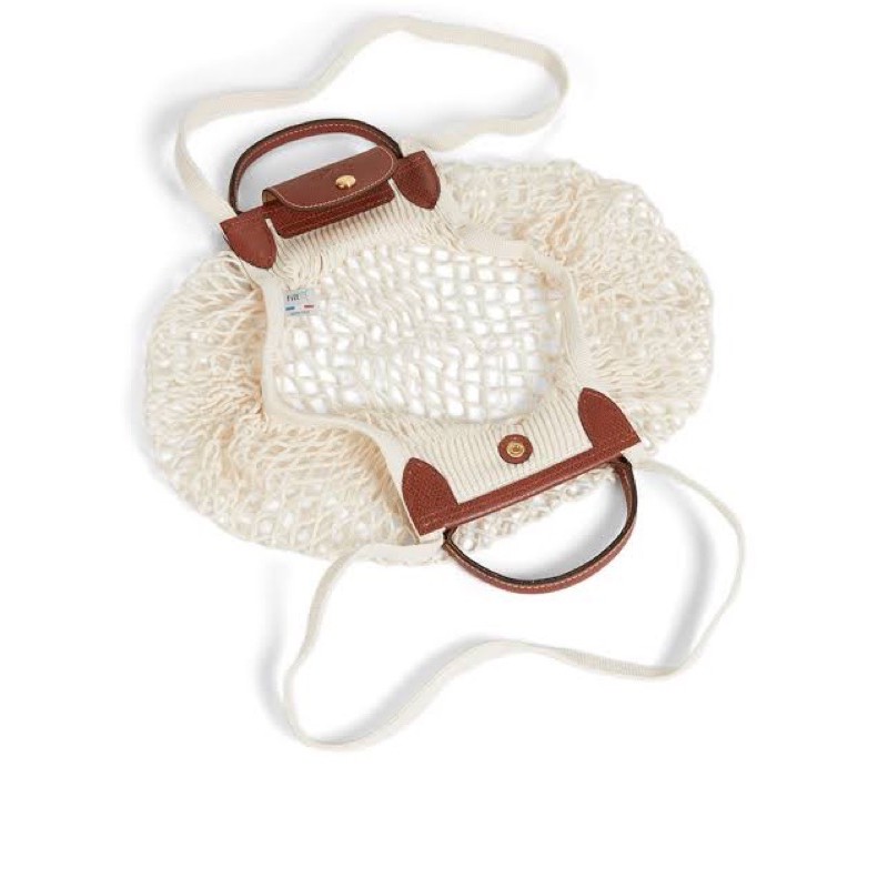 Longchamp Le Pliage Filet Mini Top Handle Bag Ecru｜TikTok Search