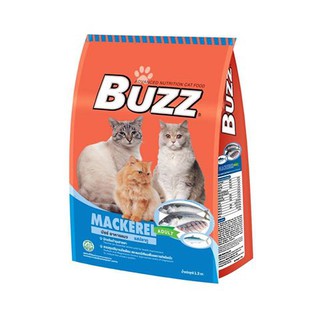 Buzz Cat  7 Kg. บำรุงขนและผิวหนัง สำหรับแมวโตอายุ 1 ปีขึ้นไป (7 กิโลกรัม/กระสอบ)