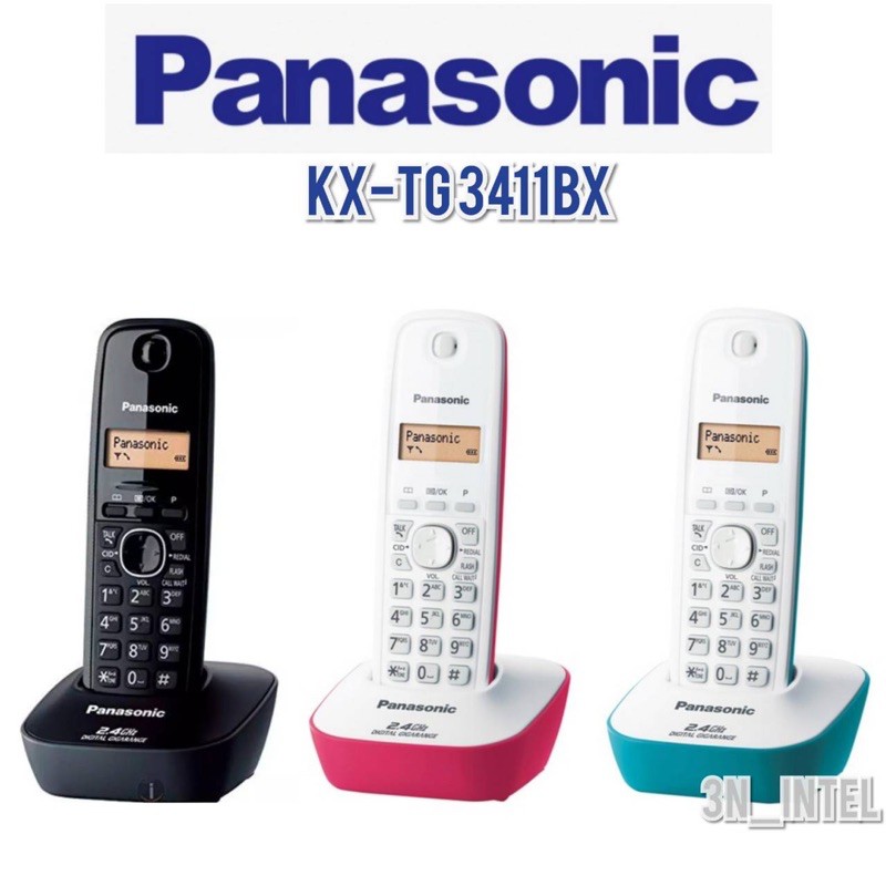 ภาพหน้าปกสินค้าPanasonic โทรศัพท์ไร้สายKX-TG3411BX สินค้าประกันศูนย์1ปี จากร้าน 3n_intel บน Shopee