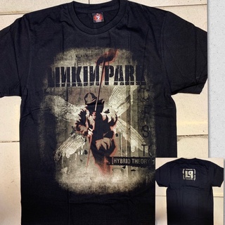เสื้อยืดผ้าฝ้ายพิมพ์ลาย 🔥 วงร็อค Linkin Park สีดําอินเทรนด์ผ้าฝ้ายบุรุษเสื้อเชิ้ตขนาดใหญ่ w7[ 🔥