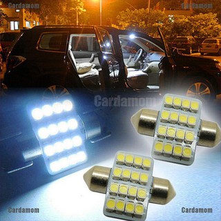 หลอดไฟรถยนต์ 2 ชิ้น 31 มม. 3528 ไฟ LED 16 ดวง SMD