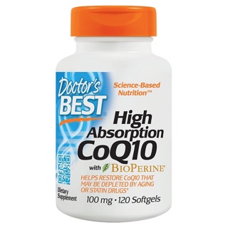 Doctors Best High Absorption CoQ10, 100mg, Softgels
