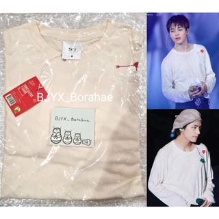 (พร้อมส่ง) ของแท้ 100% BTS LYS SYS Japan 2019 เสื้อ แขนยาว มีรูปหัวใจ แบบเดียวกับจีมิน แท ใส่ Long Sleeve T-Shirt ไซส์ M