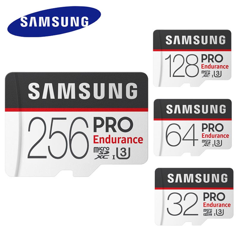 รูปภาพสินค้าแรกของเมมโมรี่การ์ด SAMSUNG Micro SDcard 32GB 64GB 128GB 256GB Class10 PRO Endurance (U1 100MB/s) memory card การ์ดหน่วยความจำ