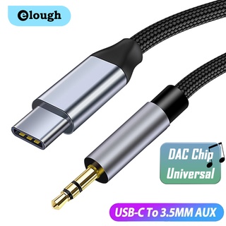 Elough สายเคเบิลแจ็ค USB Type C เป็น 3.5 มม. 3.5 แจ็ค Aux USB-C สําหรับหูฟังรถยนต์