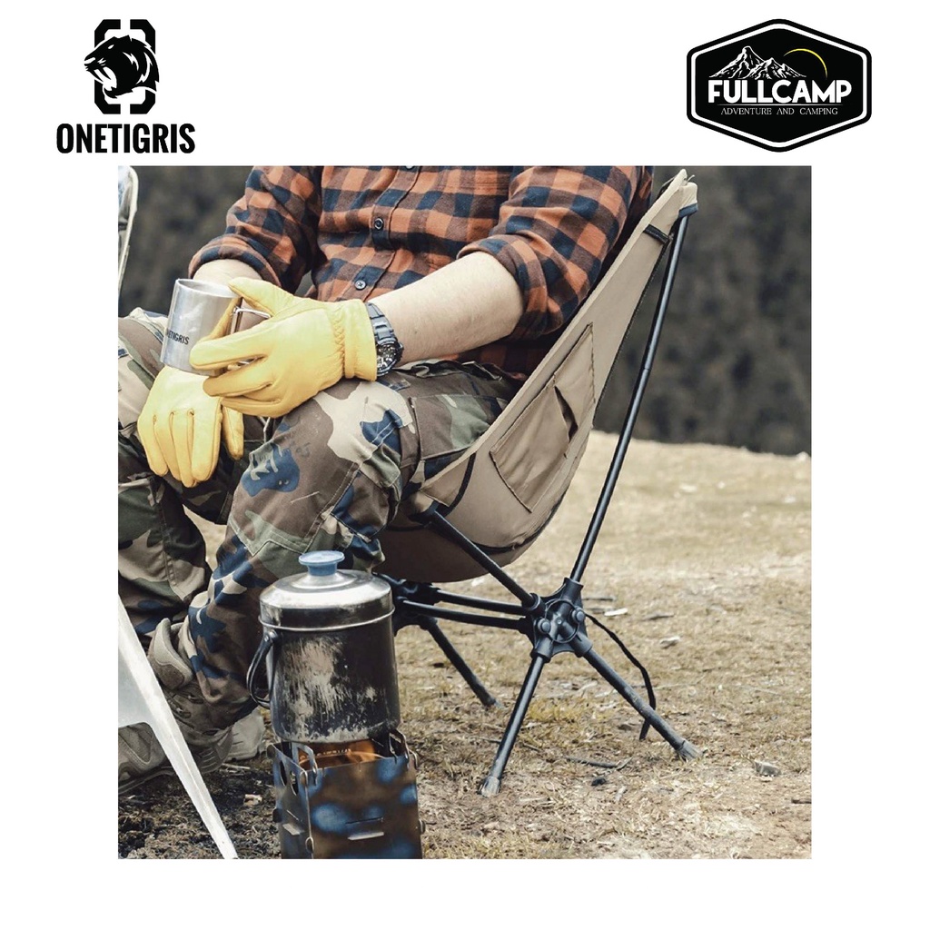 ภาพสินค้าOnetigris Portable Camping Chair 02 เก้าอี้แคมป์ปิ้ง จากร้าน fullcamp บน Shopee ภาพที่ 8