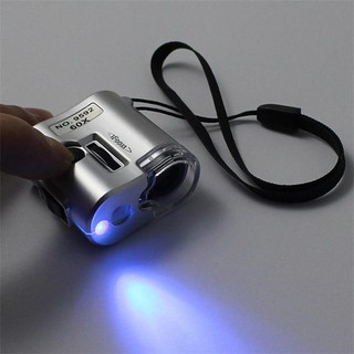 แว่นขยายเครื่องประดับ Loupe LED UV 60 x