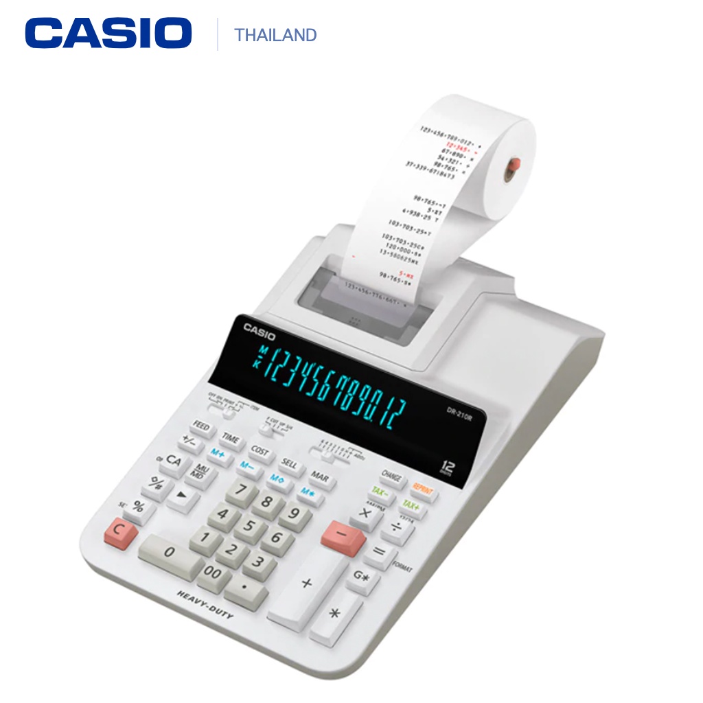 DR-210R เครื่องคิดเลขพิมพ์กระดาษ Casio ของแท้ ของใหม่ ประกันศูนย์ CMG ...