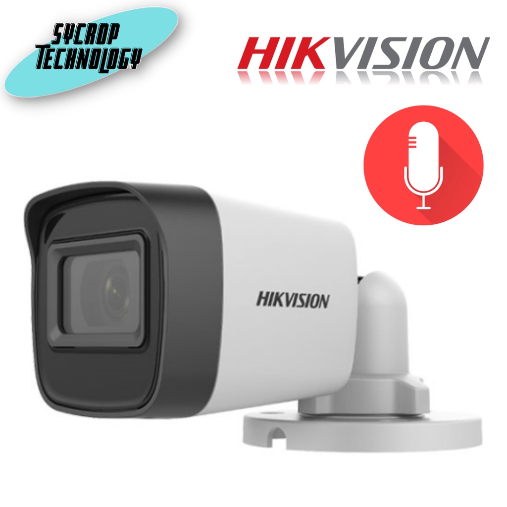 Hikvision 5 MP Audio Fixed Mini Bullet Camera 3.6mm (DS2CE16H0TITFS(3