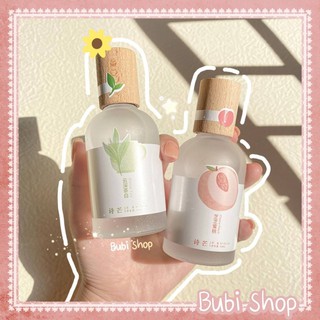 สินค้า น้ำหอม Shi Mang 🍑 แท้! Body mist no box สำหรับผิว ฝาไม้ น่ารัก ปุ๊กปิ๊กมากๆ หอมละมุน น้ำหอมพีช น้ำหอมชา ไม่มีกล่อง