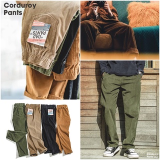 กางเกงขายาวผ้าลูกฟูก 4 สี สไตล์วินเทจ CORDUROY PANTS