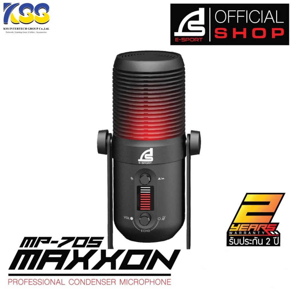 MICROPHONE SIGNO MP705 รุ่น MAXXON PROFESSIONAL CONDENSER USB Shopee