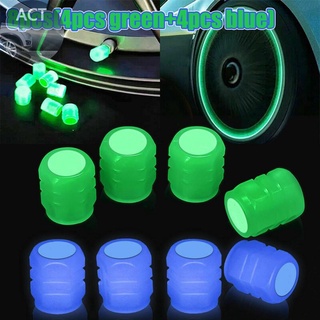 8 Pcs Universal Fluorescent Luminous Tire Valve Stem Cap Car Tire Valve Cap New