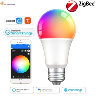 ภาพหน้าปกสินค้าZigbee3.0 Smart Light Bulb  RGB 9W Color Changing LED Light E27 110V 220V Smart Life APP Compatible Alexa Google Home ที่เกี่ยวข้อง