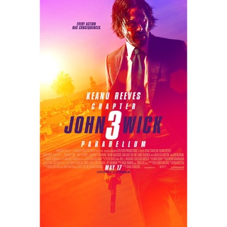 โปสเตอร์หนัง John Wick แรงกว่านรก Keanu Reeves คีอานูรีฟ Movie Poster ภาพติดผนัง ตกแต่งบ้าน รูปติดห้อง ของสะสม ร้านคนไทย