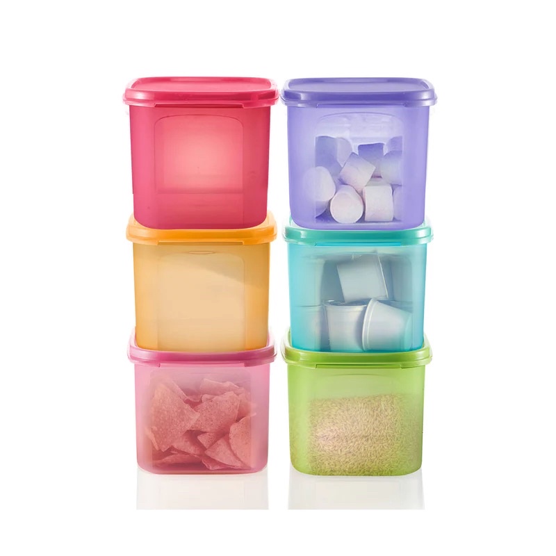 Tupperware Modular Mates Mini Rectangular II (6) 1.9L กล่องใส่อาหารหลาก ...