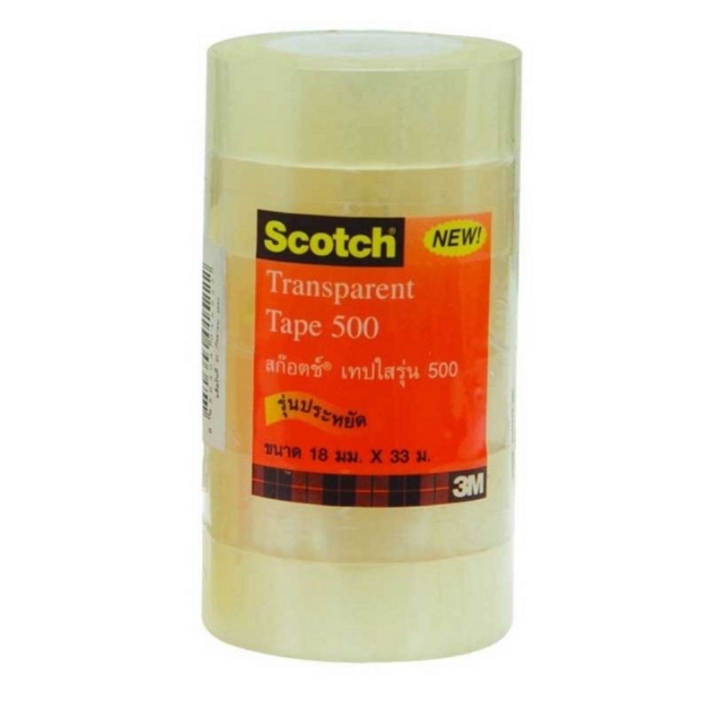 3m-scotch-เทปใสรุ่น-500-ขนาด-3-4-นิ้ว-x-36-หลา-แกน-1นิ้ว-แพ็คประหยัด-6-ม้วน