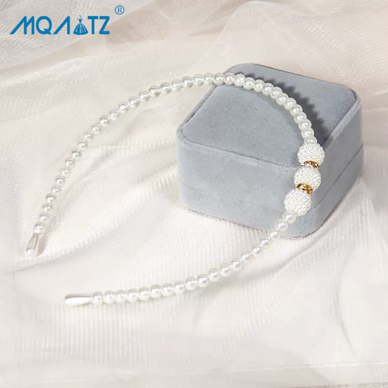 Mqatz ที่คาดผม ประดับไข่มุก สไตล์เจ้าหญิงน่ารัก TSZZFG