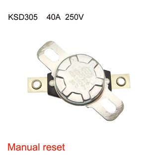 Ksd305 40A สวิตช์ควบคุมอุณหภูมิน้ําไฟฟ้า กันแห้ง 85 90 95 องศา 250V