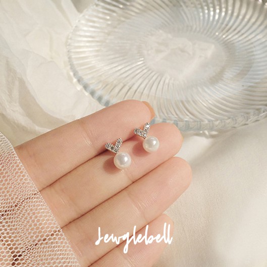 clear-stock-2-คู่-ลด-30-คละลายได้-พร้อมส่ง-ต่างหูหัวใจและมุก-ต่างหูเงิน-heart-amp-pearl-earrings