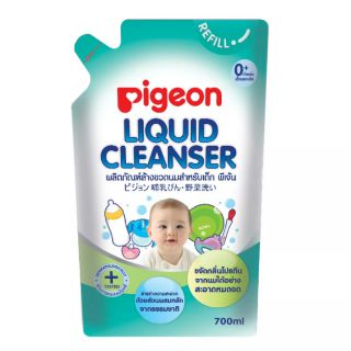 Pigeon ผลิตภัณฑ์ล้างขวดนมสำหรับเด็ก ชนิดถุงเติม ขนาด 700 มล. 1 ถุง