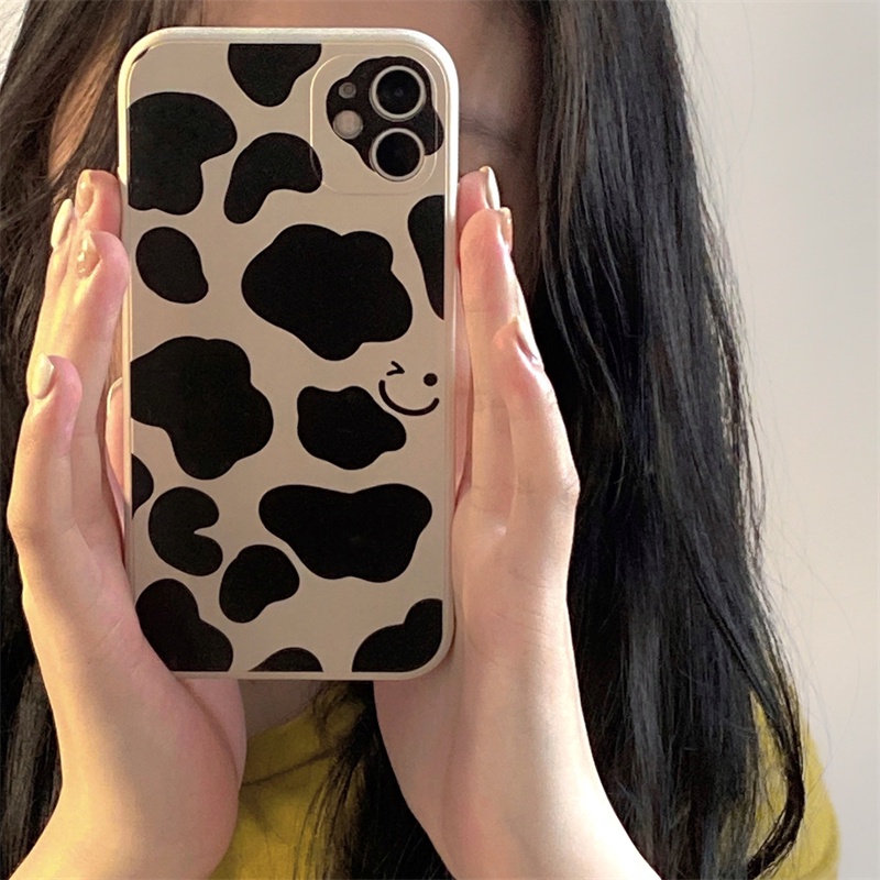 เคสโทรศัพท์มือถือแบบนิ่ม-tpu-ลายวัวหน้ายิ้ม-สําหรับ-oppo-a76-a36-a55-a15-a15s-a53-a33-a52-a92-a31-a91-a16-a74-a95-a73-a94-a93-a54-a5-a9-2020-a3s-a12e-a1k-f1s-f5-เยาวชน-a83-f11-f9-a7-a5s-ax7-reno-5f-4f