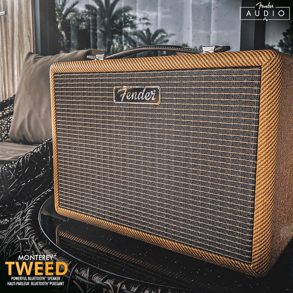 เกี่ยวกับสินค้า FENDER ลำโพง Monterey Tweed Bluetooth Speaker - Yellow Mustard