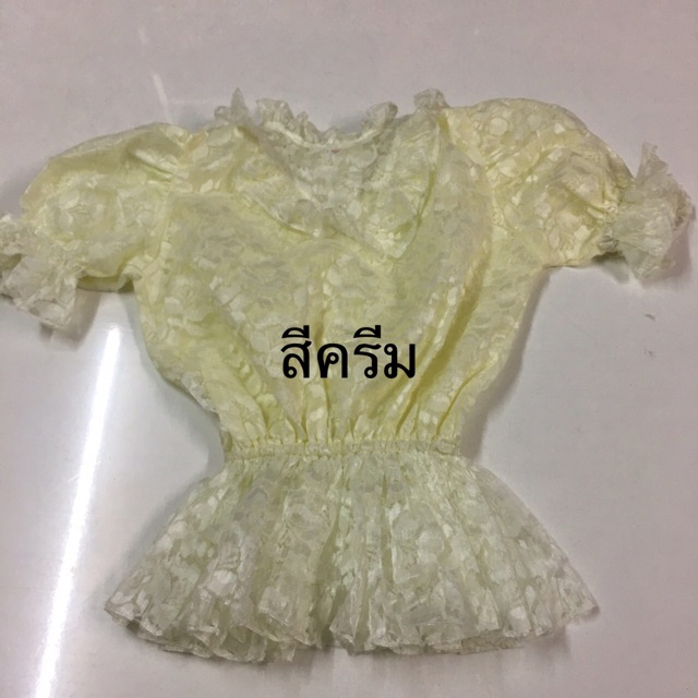 ชุดไทยเด็กชุดไทยเด็กผู้หญิงชุดไทยประยุกต์-เฉพาะเสื้อ