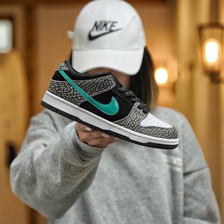 ♧SB DUNK รองเท้าส้นเตี้ยสีน้ำเงินและเหลือง