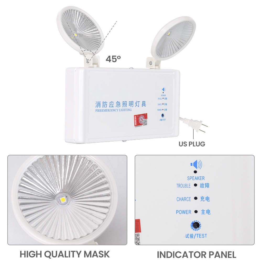 ไฟฉุกเฉิน-ไฟled-ac220v-3w-ไฟฉุกเฉิน-led-emergency-ชาร์จไฟมี-2-หัวสำหรับห้างสรรพสินค้า-โรงเรียน-หอพัก-อาคารสำนักงาน