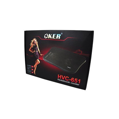 oker-cooler-pad-พัดลมระบายความร้อน-2fan-รุ่น-hvc-651