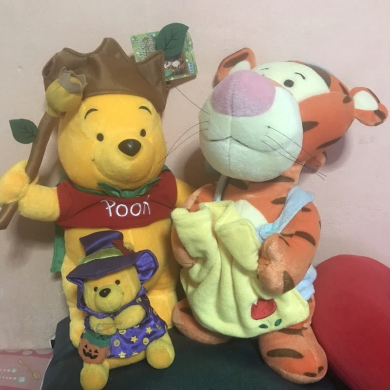 ตุ๊กตามือสองสภาพดี-หมีพูห์-ทิกเกอร์-ดิสนีย์-pooh-tigger