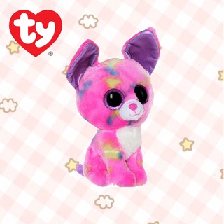 Ty Beanie boos, ตุ๊กตาแบรนด์ Ty ของแท้ ตุ๊กตาชิวาว่า น่ารัก ตาโต สีชมพู Cancun (Chihuahua)